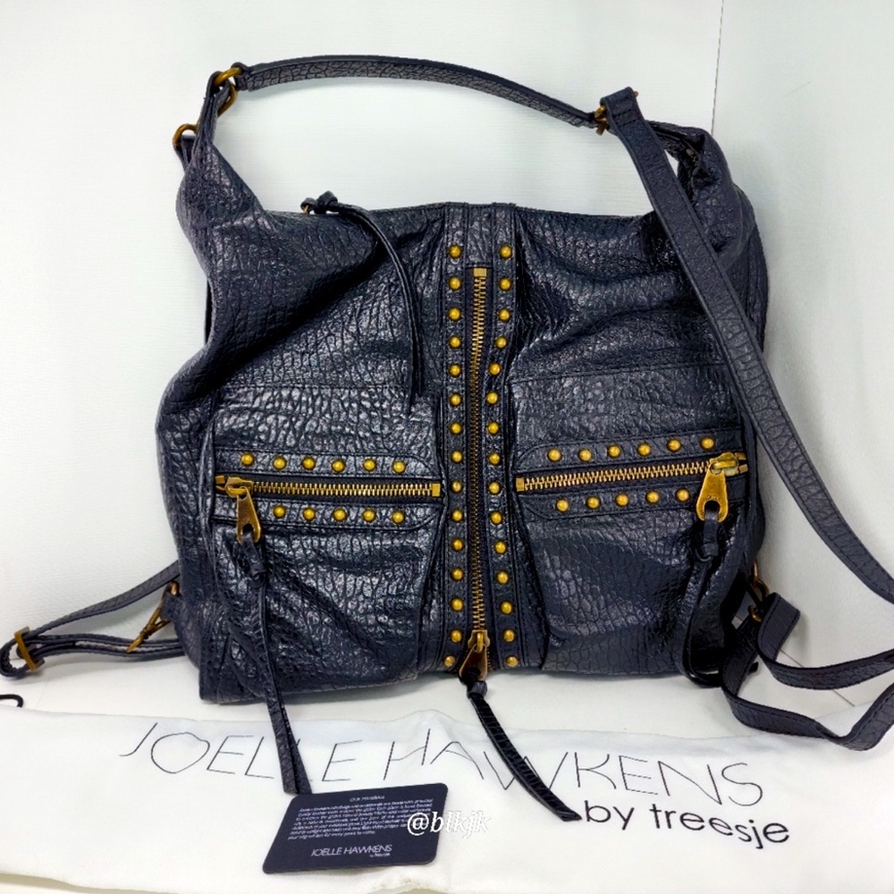 Joelle Hawkens by Treesje Leather Didion Bag/Backpack *Black* Like New